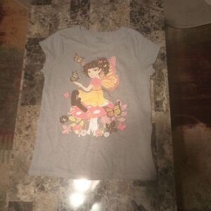 Place Gray Fairy and Butterfly Kids T-Shirt
